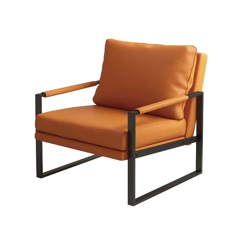 椅子木头/压缩沙发/椅子木质/Sofa/沙发椅单人北欧白底实物图