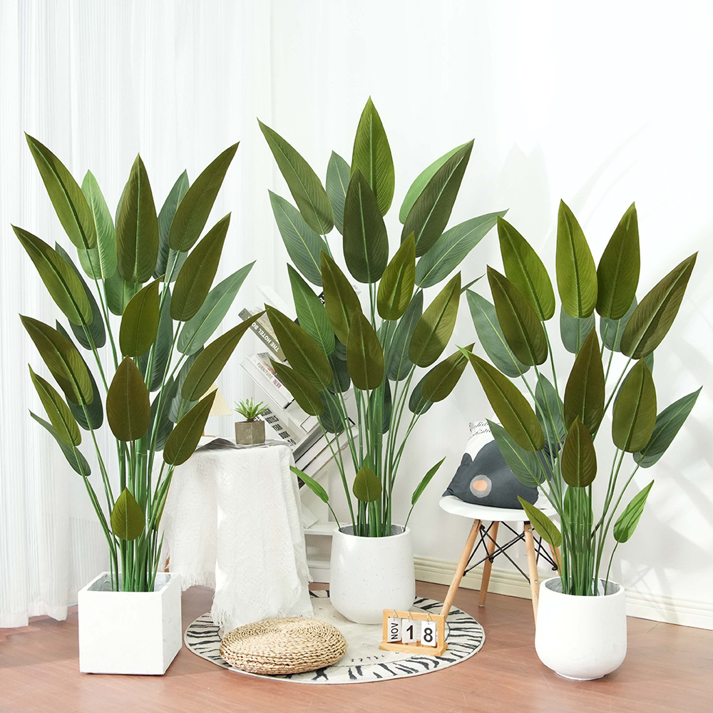 Large Nordic indoor floor-standing decorative canna lily bonsai ornaments, living room traveler's canna lily artificial trees