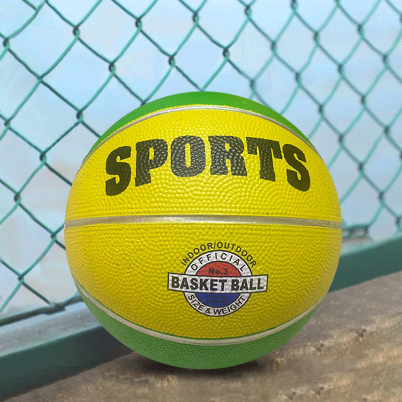 Cross-border new No. 3 rubber patterned basketball, multiple sports competition basketballs, high-quality wear-resistant basketballs for kindergartens Application Scenario