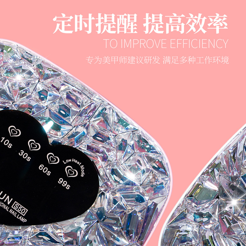 The manufacturer supplies S50 dual-source high-power nail lamp, nail light therapy, long-lasting intelligent sensor nail lamp, and nail one-line lamp Application Scenario