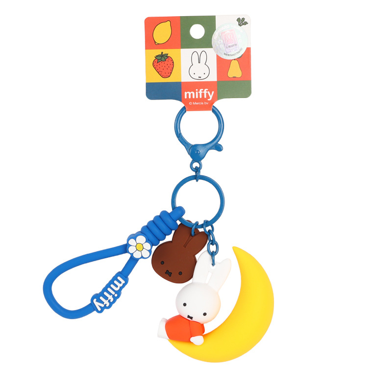 Rabbit Goodnight Party Series keychain, cute cartoon doll pendant, creative small pendant Item Picture