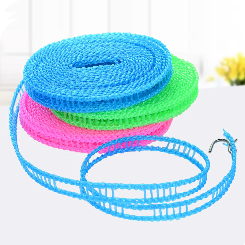 Anti-slip and windproof clothesline, fence-type clothesline, quilt drying rope, drying rope, outdoor travel hanging rope