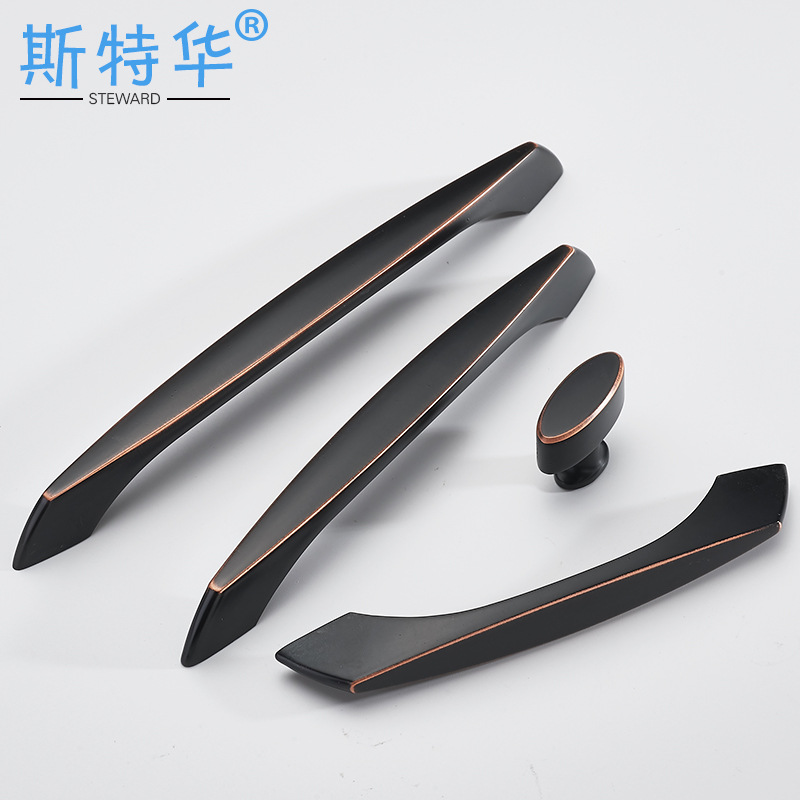A comprehensive collection of French-style minimalist handles, ancient-style cabinet doors, wardrobes, furniture drawers, and new Chinese-style light luxury bright silver handles Specification image