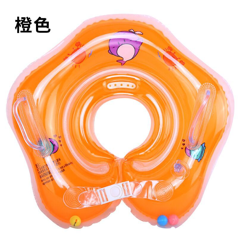 Adjustable baby swimming rings, inflatable thickened double airbag swimming rings, anti-backtilt, bell neck rings wholesale Specification image