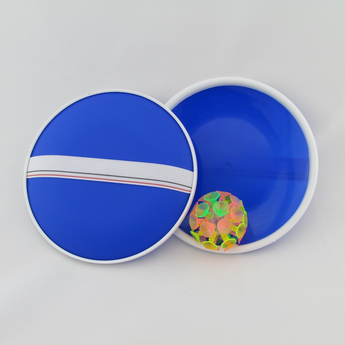 生产亲子儿童解压游戏运动玩具发光吸盘球PVC粘粘球手抛球粘靶球