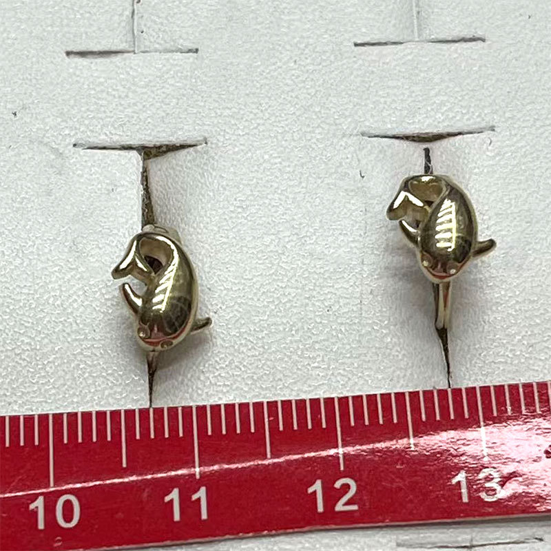Cross-border bestsellers, Instagram-style earrings, versatile, simple and fashionable, golden earrings, round gold-plated earrings Application Scenario