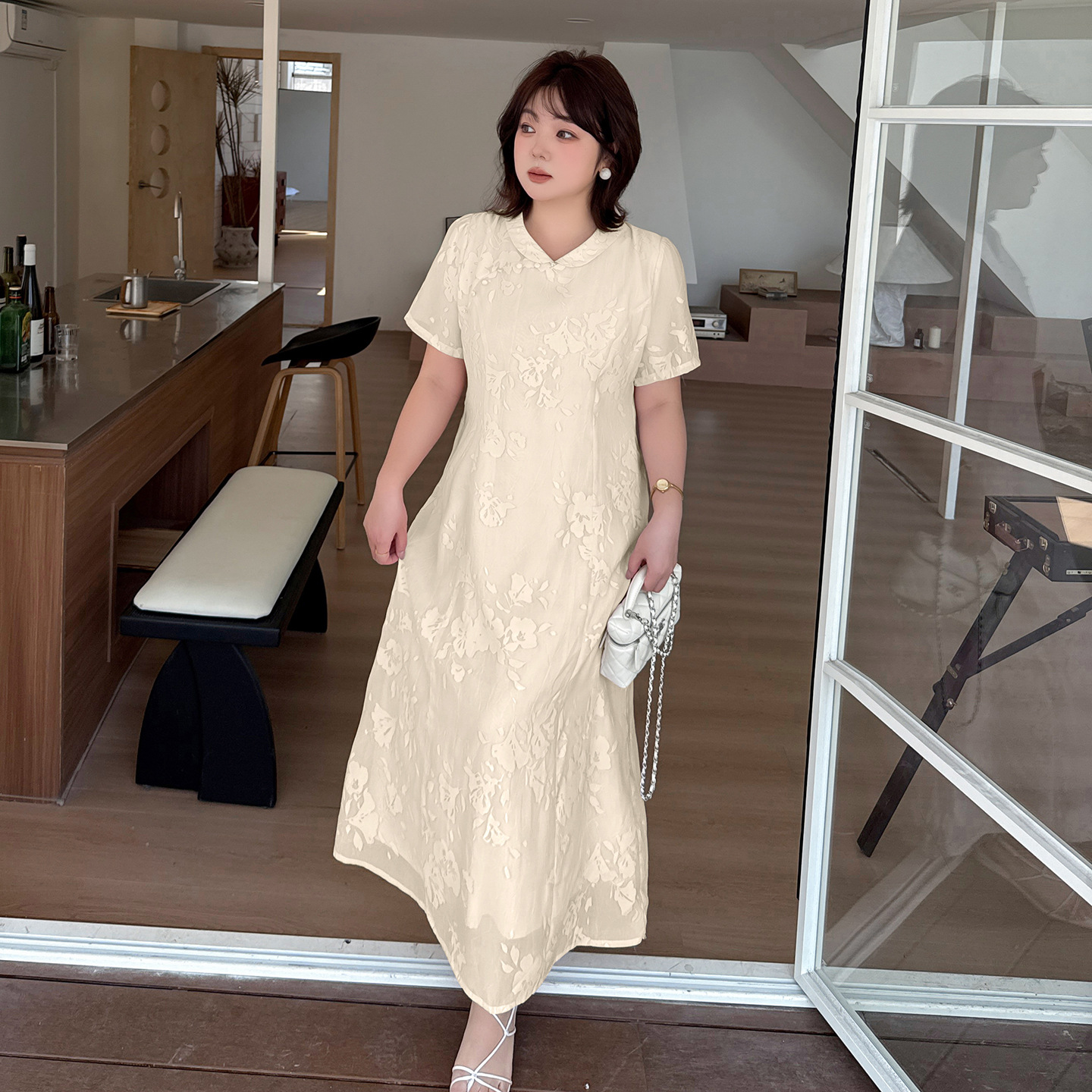 连衣裙/裙子/国风服装/女装/大码女装连衣裙产品图
