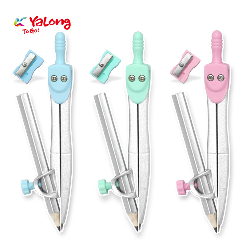 Yalong Cross-border has newly arrived a three-in-one design with a bow compass and student drawing compass