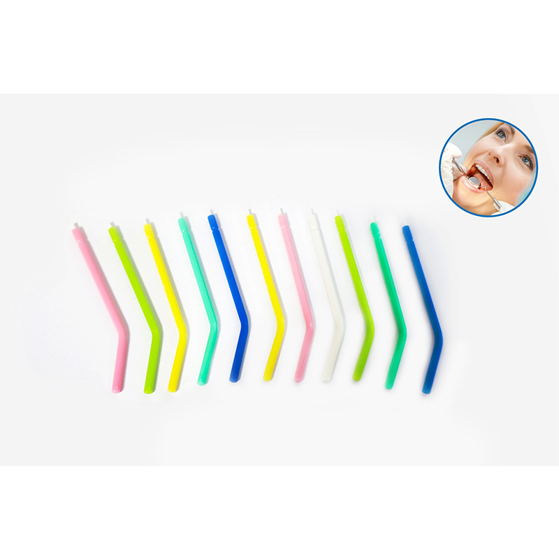 Cross-border exclusive dental disposable three-in-one gun nozzle plastic core/metal core oral cleaning consumables syringe details Picture