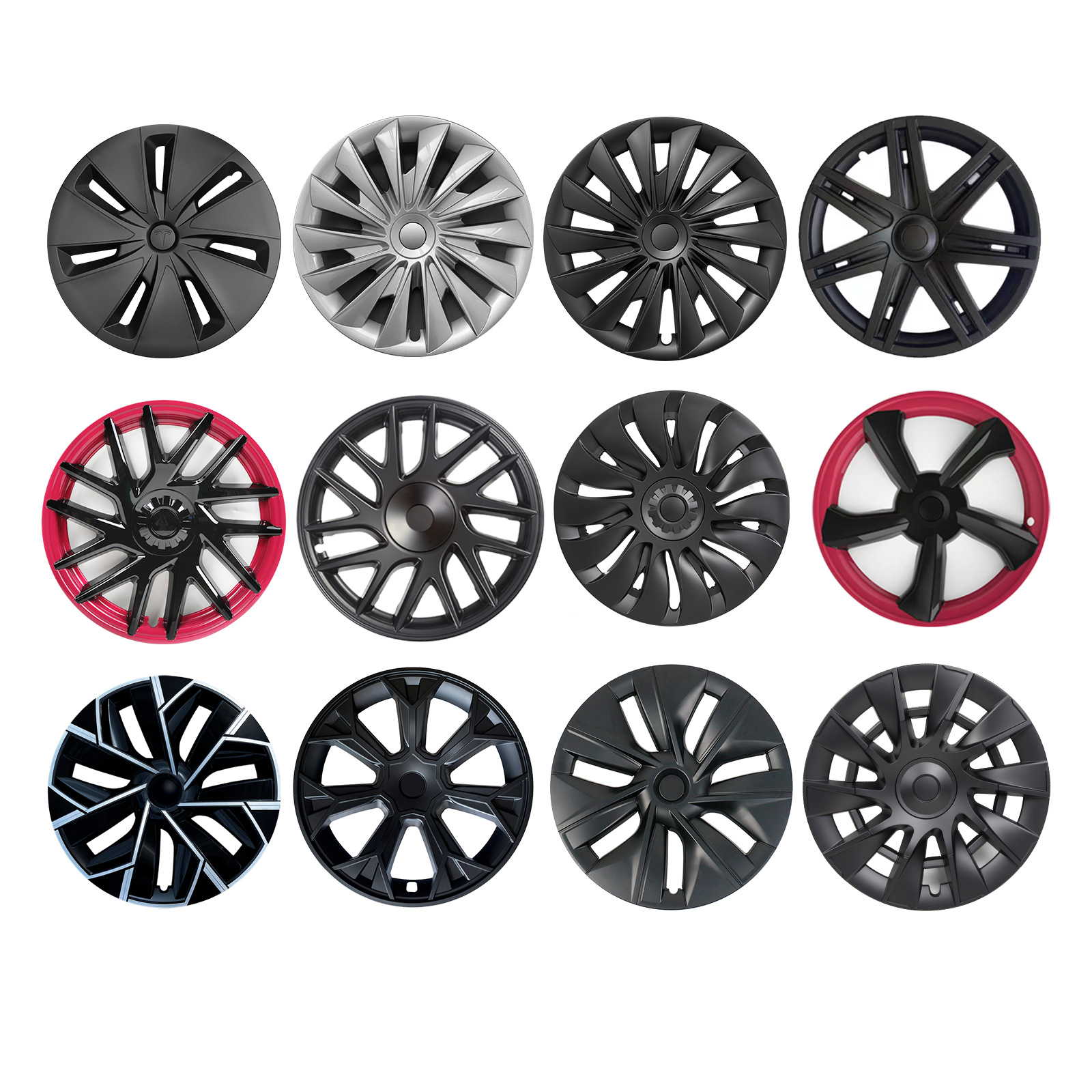 Wholesale of 18/19/20-inch full-package protective covers for Tesla's refreshed Model3/Y wheel covers applicable for foreign trade Item Picture