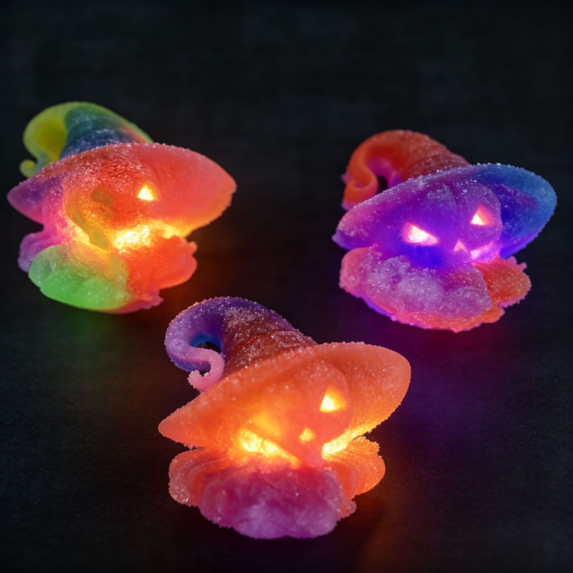 Luminous diy Witch Halloween Creative toys, jelly sand molds, children's handcrafted house play decorations and ornaments Application Scenario