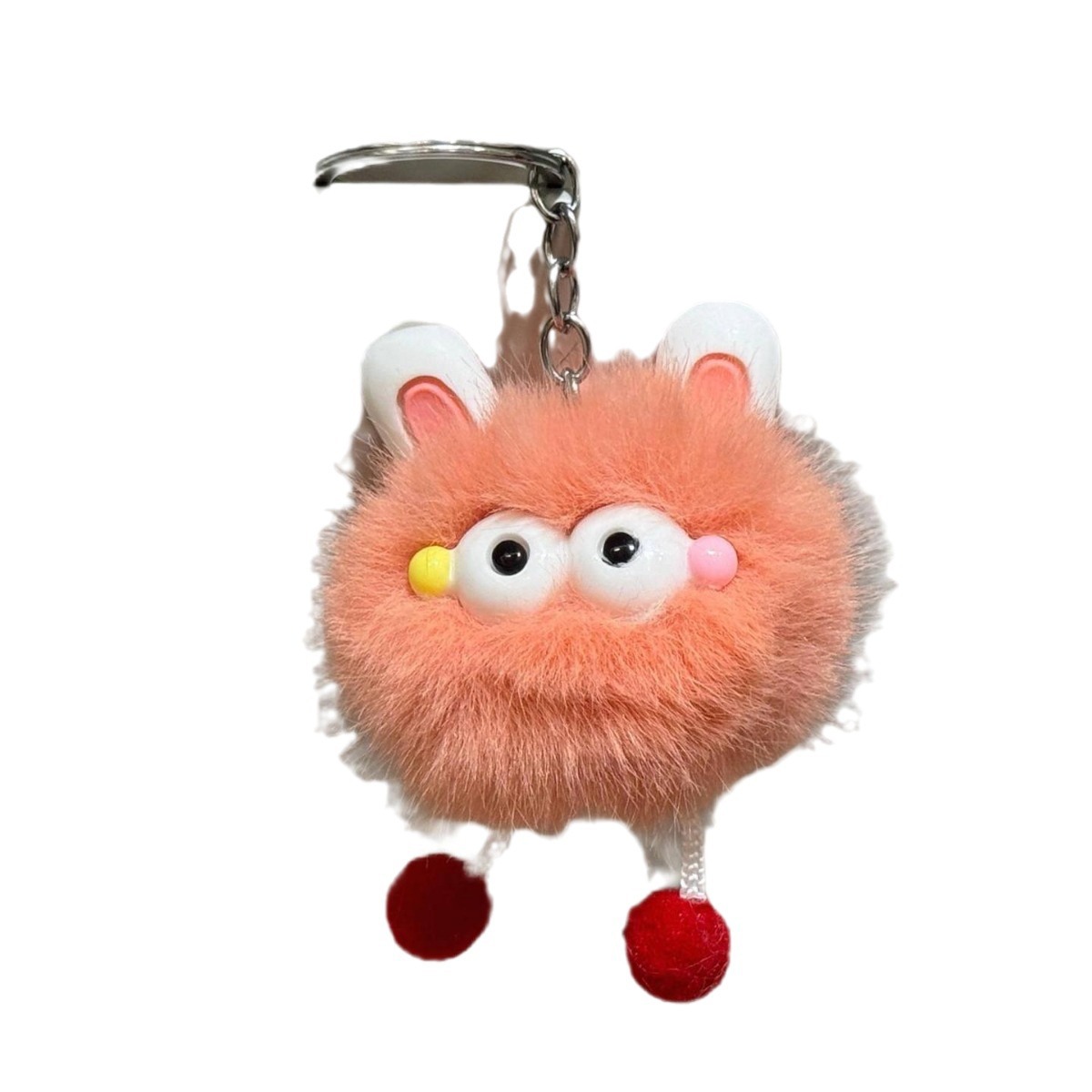 钥匙扣/卡通钥匙扣挂件/钥匙扣公仔挂件/发光闪光钥匙扣/马卡龙钥匙扣白底实物图