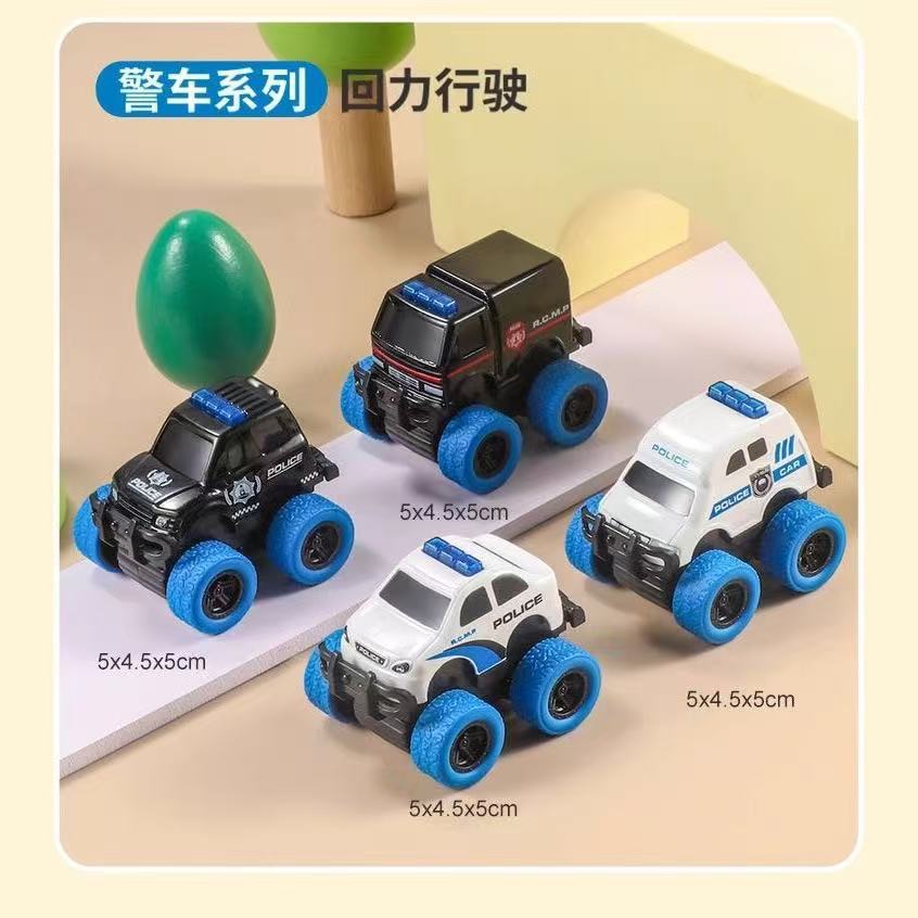Cross-border mini children's toys, alloy cars, fire engines, engineering vehicles, rebound models, stall toys, ornaments, claw machines Specification image