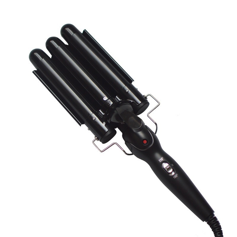 22mm fully automatic egg roll tube and rod three-tube hair curler, water wave hair care, large wave electric curling plate, cross-border stock details Picture