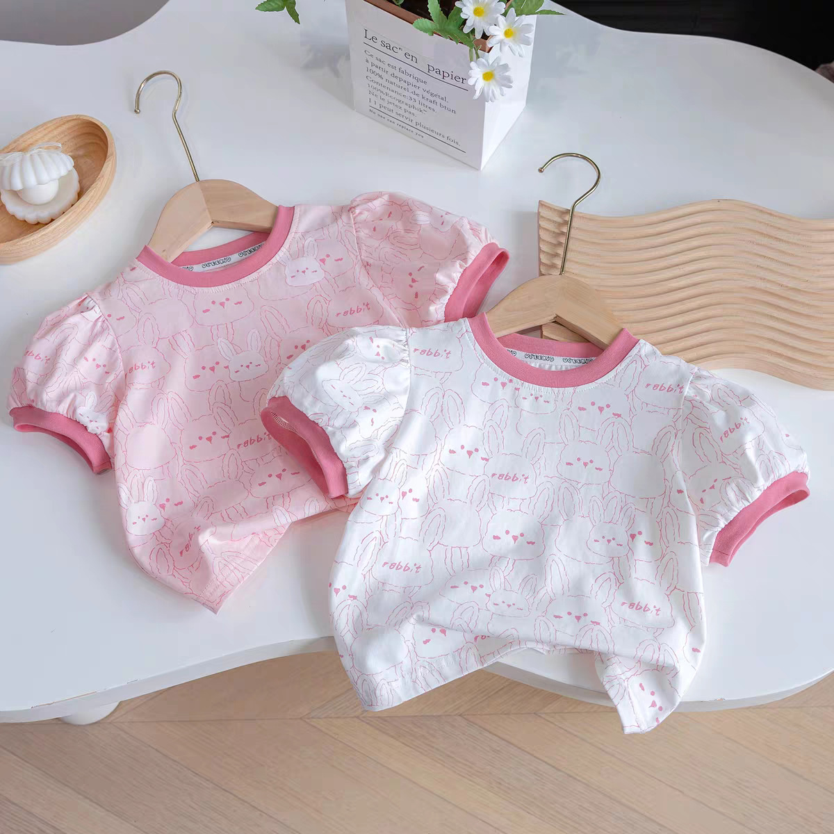 The Girl 2025 new Summer children's short-sleeved T-shirt is stylish and versatile. It's a cartoon-printed summer dress with a round neck and half sleeve Application Scenario