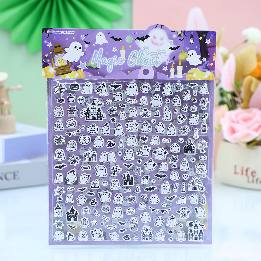 Venta caliente de comercio exterior cartoon space spaceships grande doble capa luminosa espuma pegatina para niños dibujos animados bubble stickers details Picture
