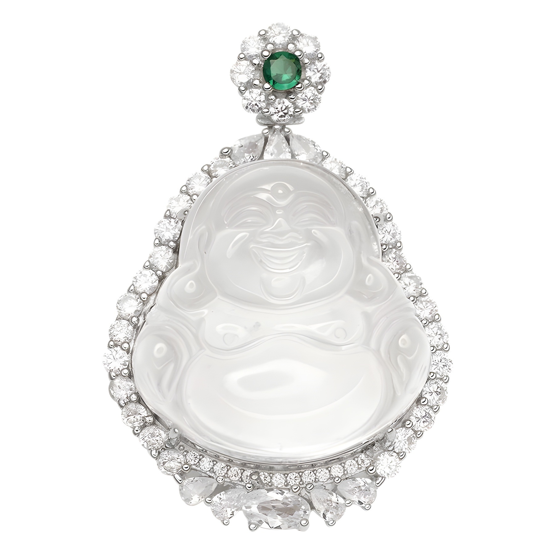 玉石商家/玉石翡翠玉石/翡翠/天山翠/墨翠白底实物图