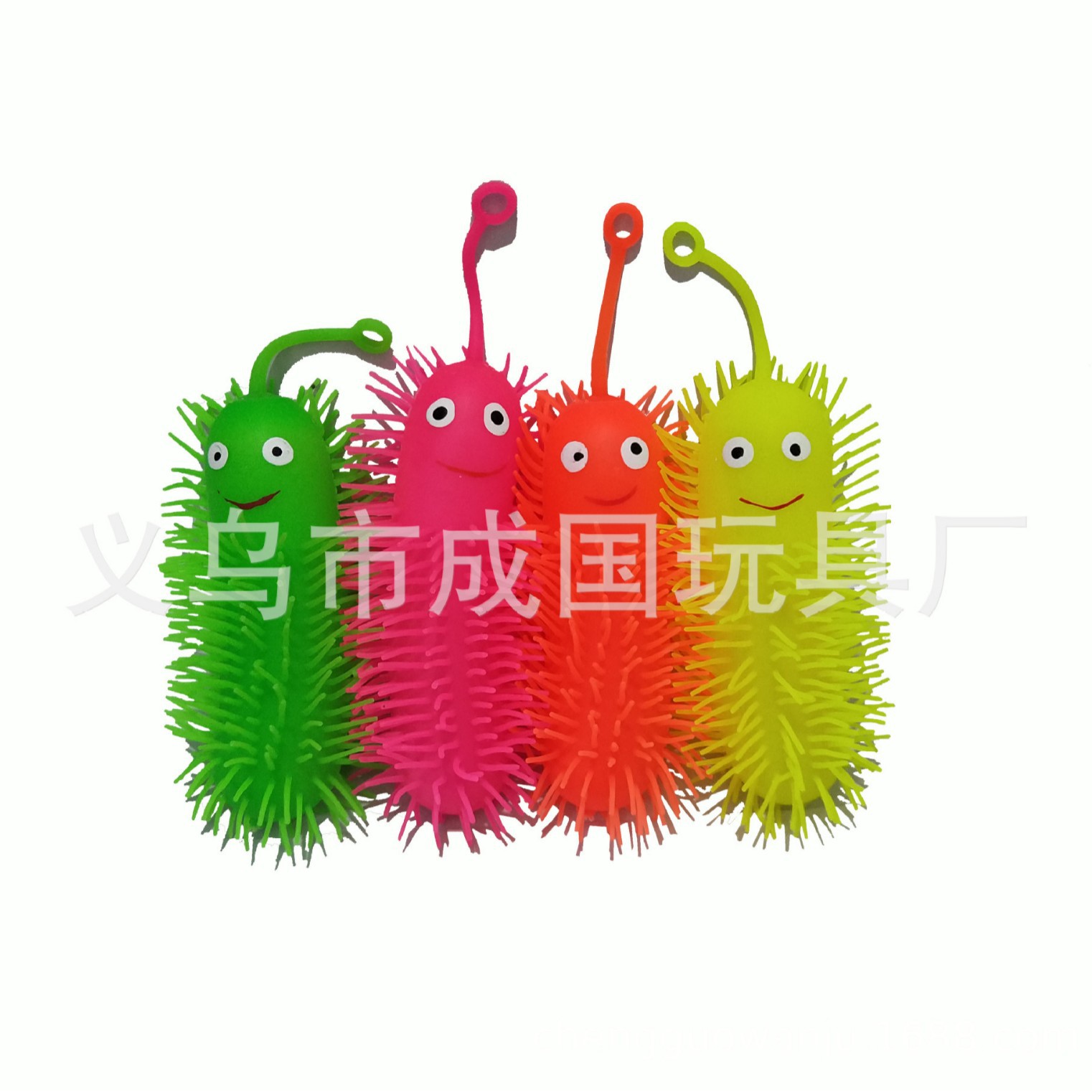 义乌厂家批发儿童发光毛毛虫玩具广场夜市学校周边摆摊礼品闪光侠