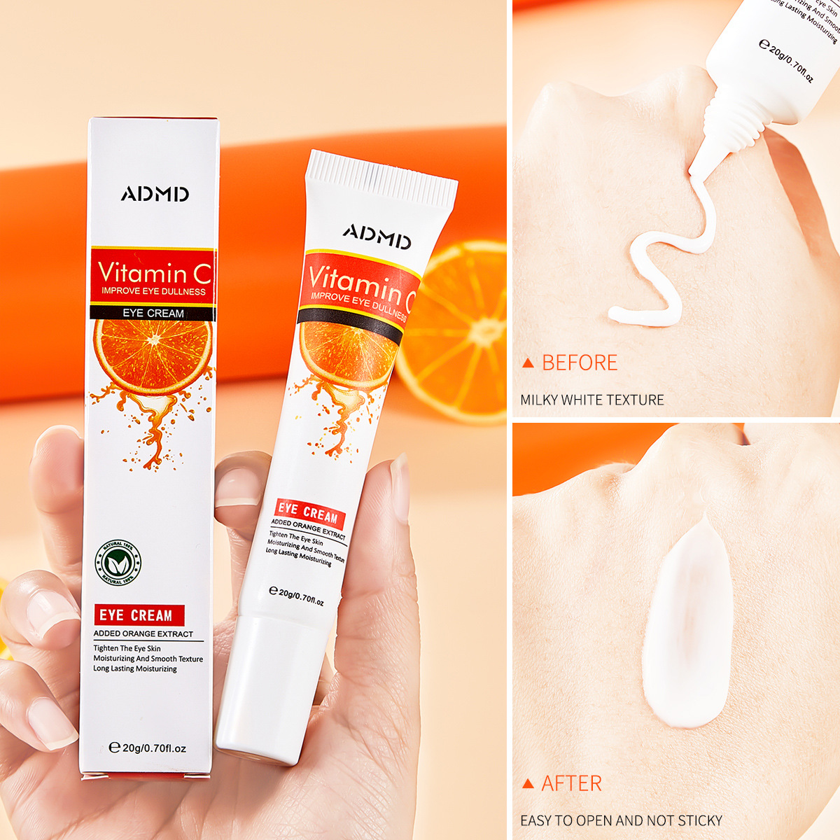 【外贸专供】ADMD维c眼霜补水滋润不粘腻淡化细纹眼部护理批发细节图