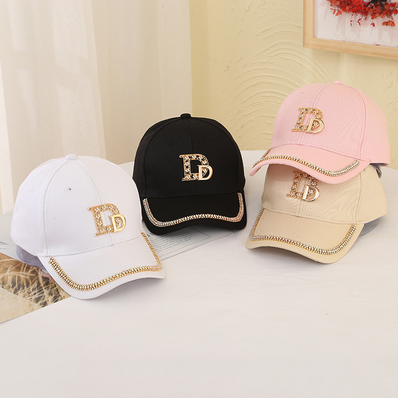 Spring and summer versatile baseball cap, the same style as the trendy Internet celebrity baseball cap. New summer letter-embroidered fashionable baseball cap for men details Picture