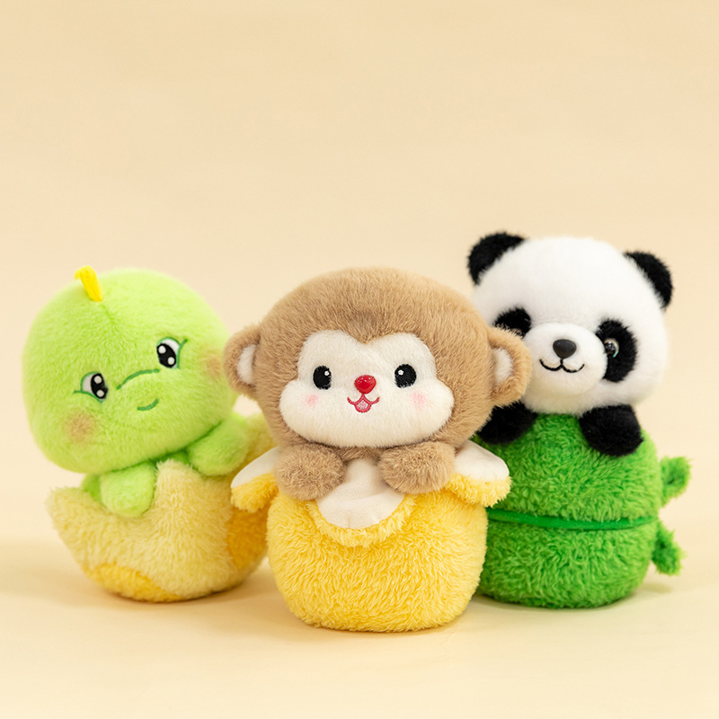 创意盆栽带香味桌伴娃娃玩偶公仔摆件儿童房小动物桌搭毛绒玩具