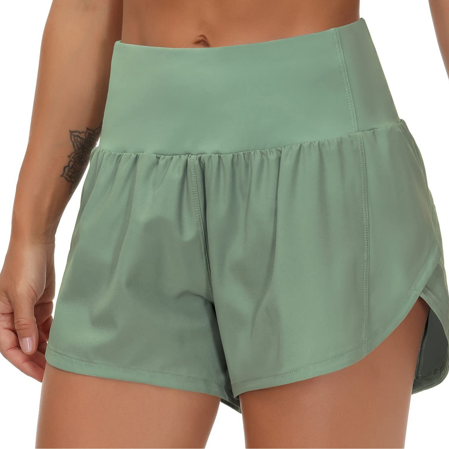 Two loose and casual high-waisted running shorts are the best-selling women's shorts on Amazon Cross-border Trade in 2024 Application Scenario