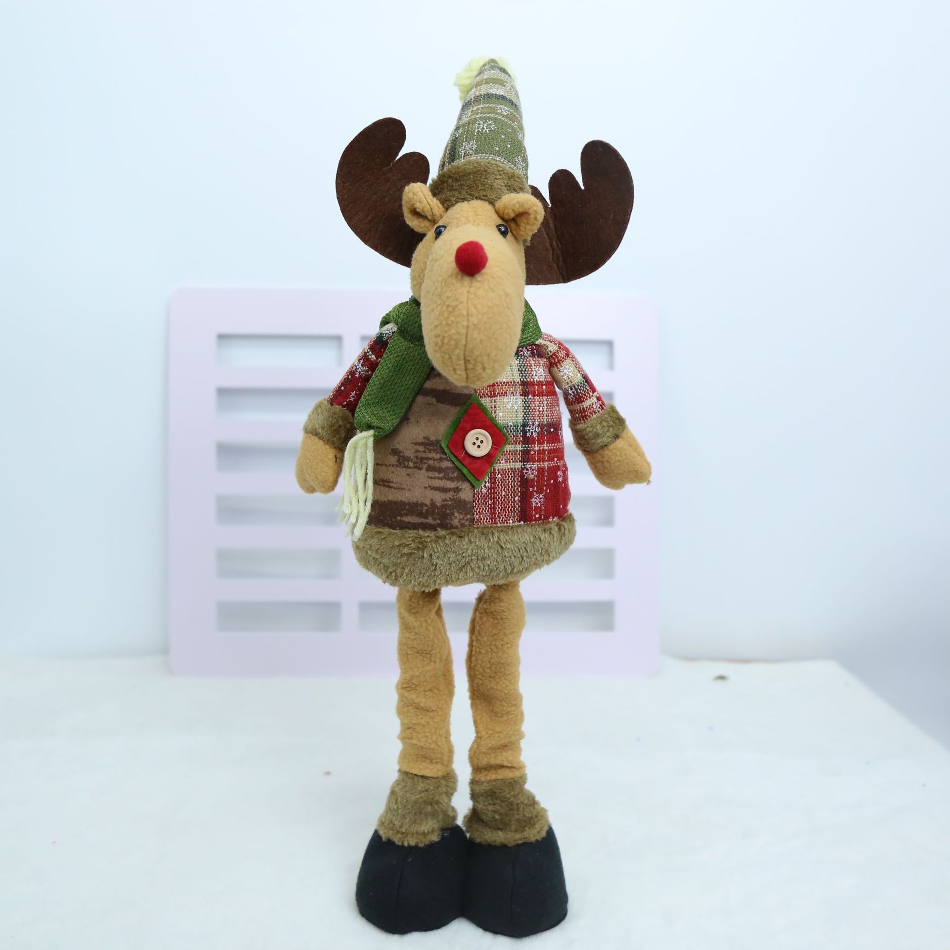Nuevo estilo retro nieve tartan paño retráctil navidad chimenea picoteo super fábrica crossover homogenic en stock Application Scenario