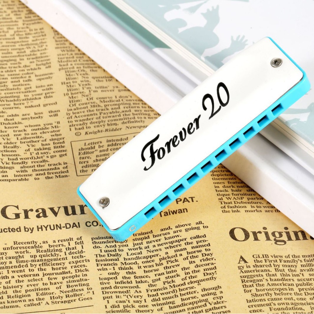 东方鼎Forever20口琴蓝调布鲁斯十孔10孔初学专业学生用paddy音调