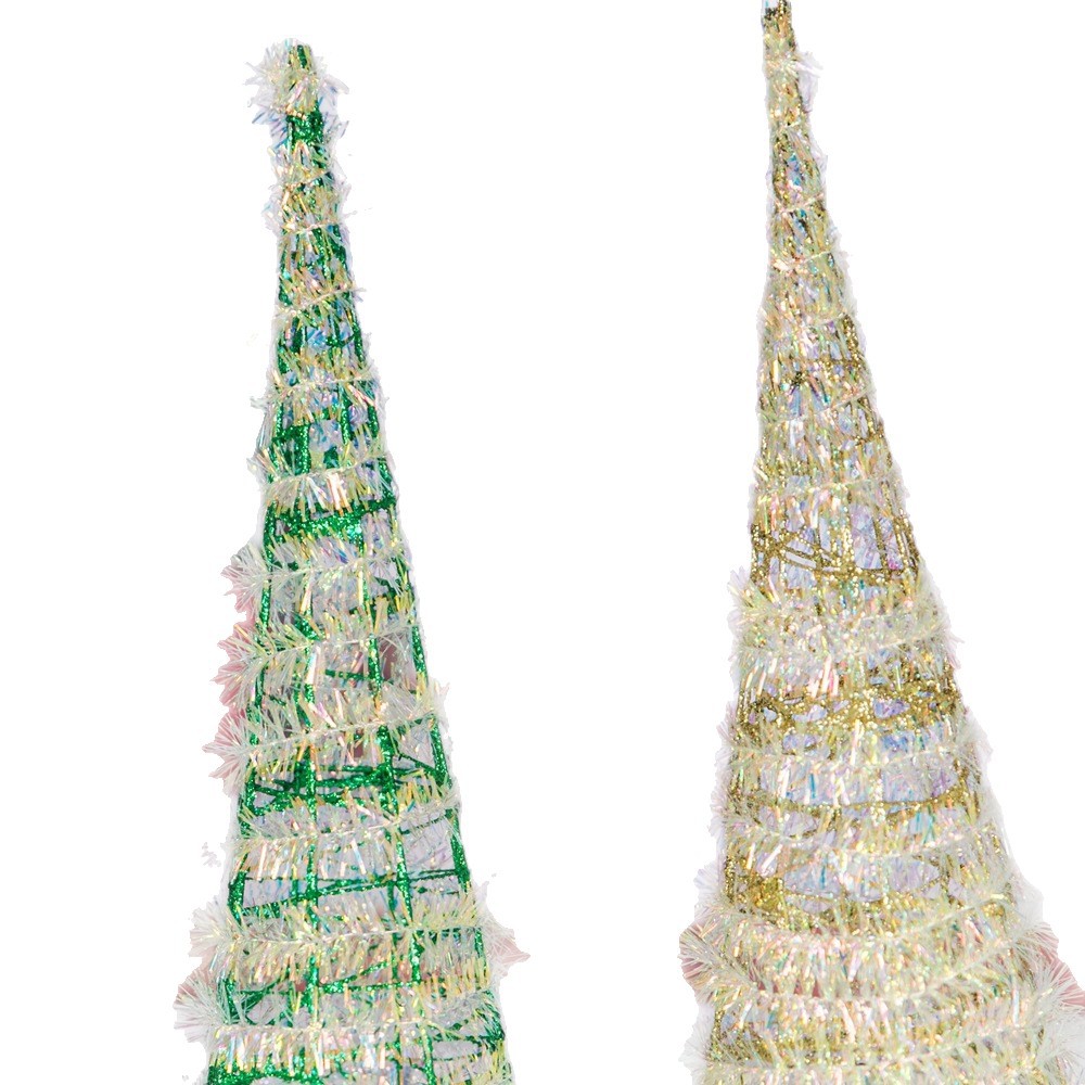 跨境新款铁艺圣诞树圣诞节装饰 塔尖节日派对布置树装饰品摆件白底实物图