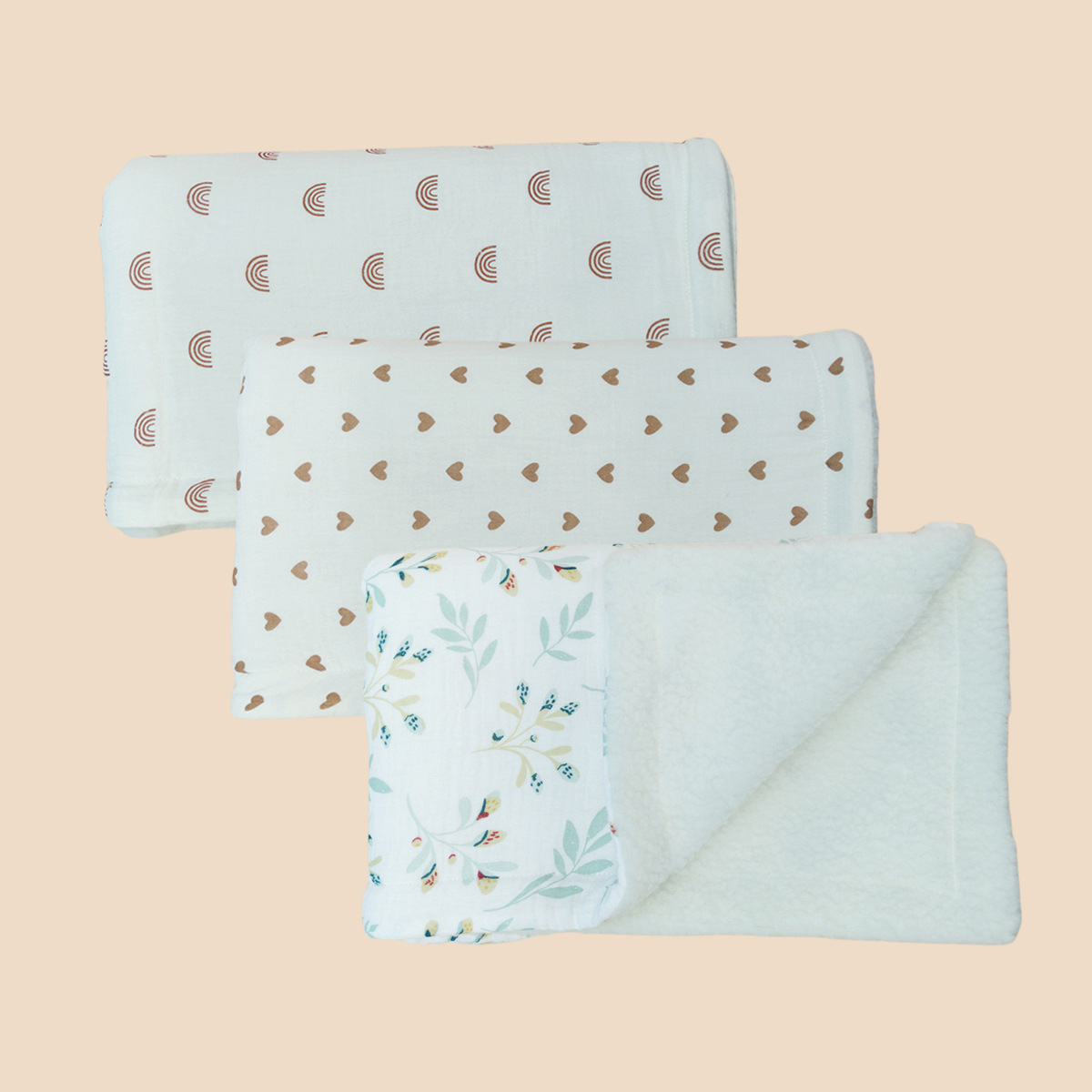 双层纱布/新生儿用品包被包单/包被/婴儿/婴儿毯婴儿卡通产品图