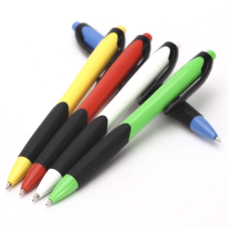 Press the plastic ballpoint pen 527d cylindrical ballpoint pen wholesale advertisement, 50 ballpoint pens per cylinder details Picture