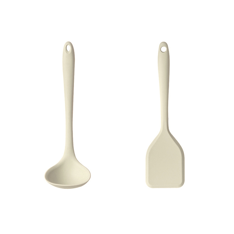 锅铲迷你硅胶铲小号婴儿宝宝辅食工具汤勺家用不粘锅炒菜铲子厨具白底实物图