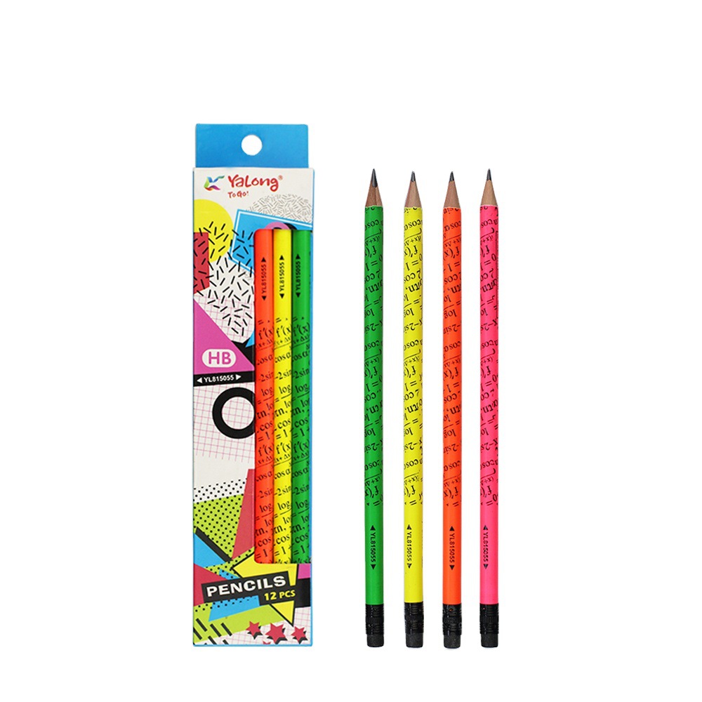 YL815055 high-quality graphite pencil, round wooden handle, standard pencil, children's HB pencil set
