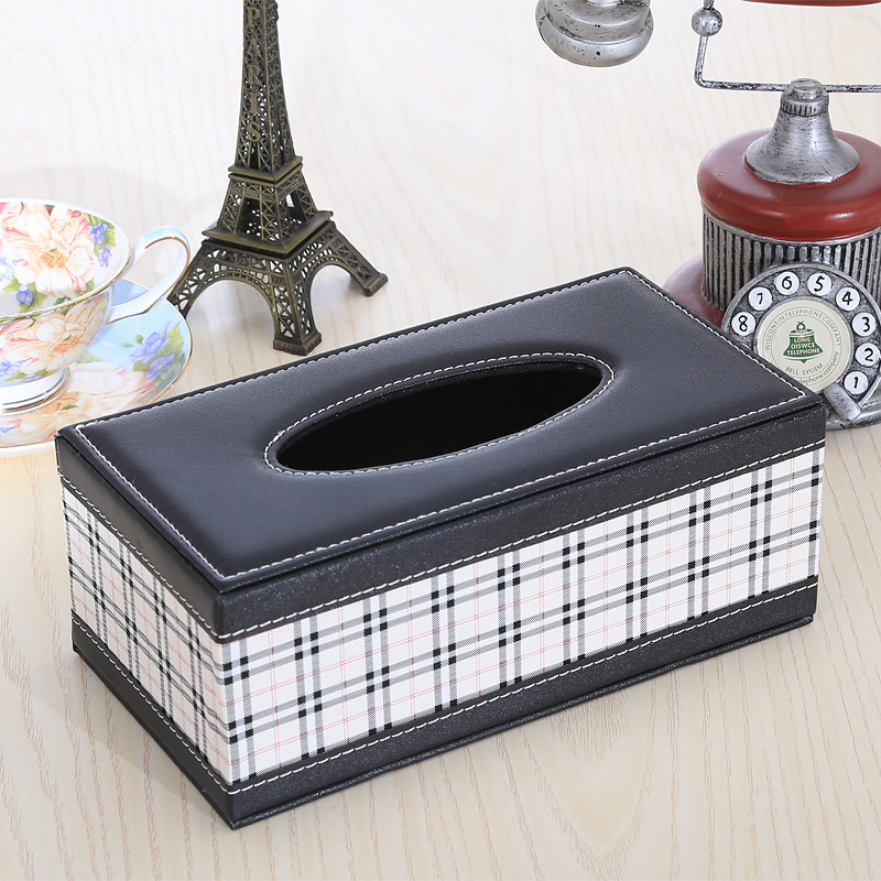 Wholesale tissue boxes, home living room and dining room desktop pu tissue boxes, simple coffee tables, advertising tissue boxes, printed logo Application Scenario