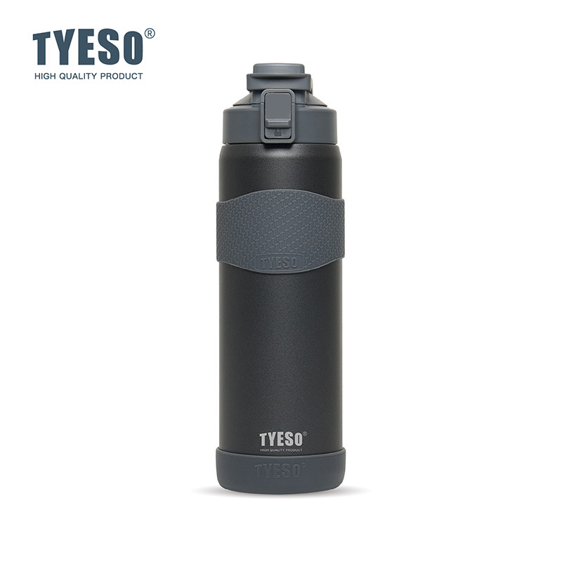 TYESO/ Taishuo Fashionable and simple couple insulated Cup, large-capacity sports vacuum water cup, Outdoor dual-purpose cup Item Picture