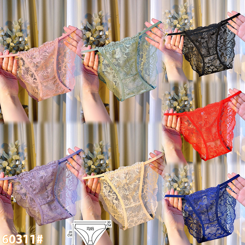 Best-selling pure French pure cotton seamless lace underpants for women, lace lifting buttocks, breathable, comfortable and alluring triangle pants Application Scenario