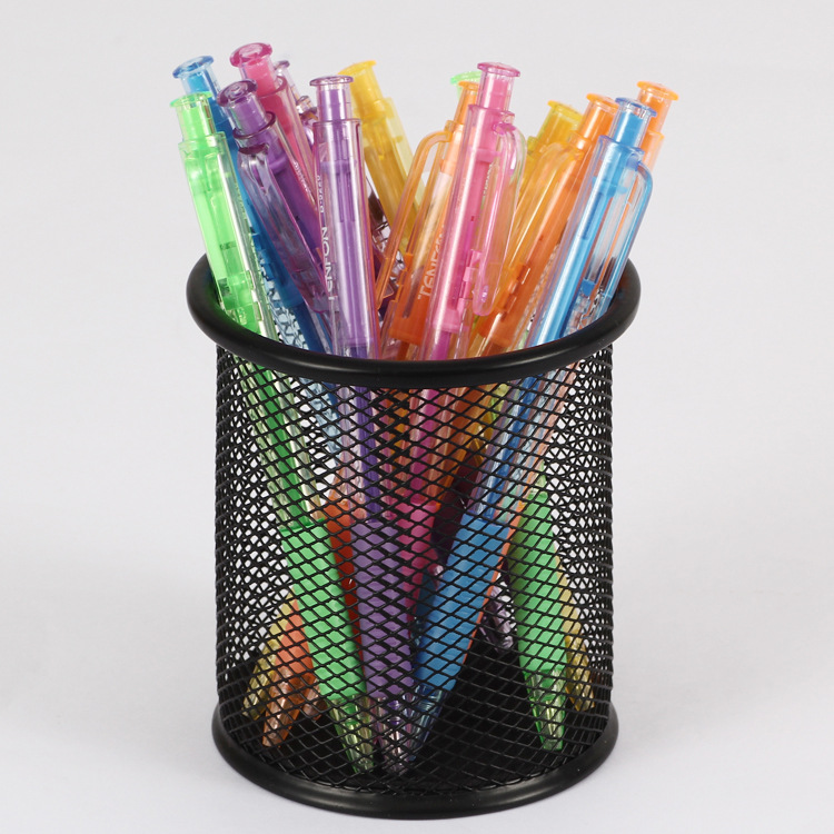 Foreign trade six-color ballpoint pen, colored core jumping ballpoint pen 5220 simple ballpoint pen details Picture