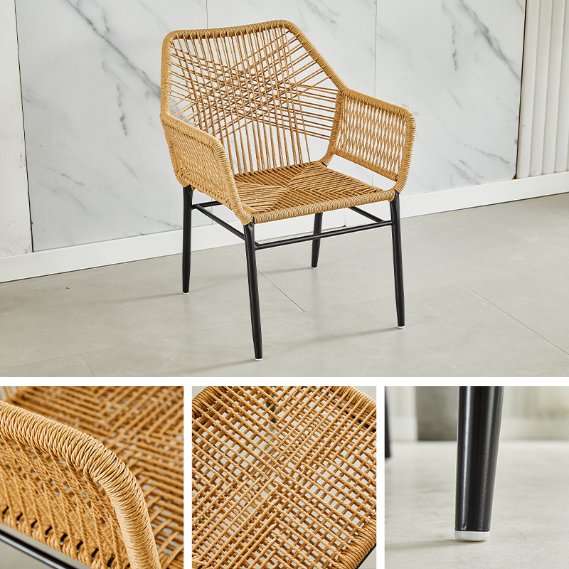 铁艺藤椅/实木藤椅/藤椅椅子/藤条椅/花园桌子细节图