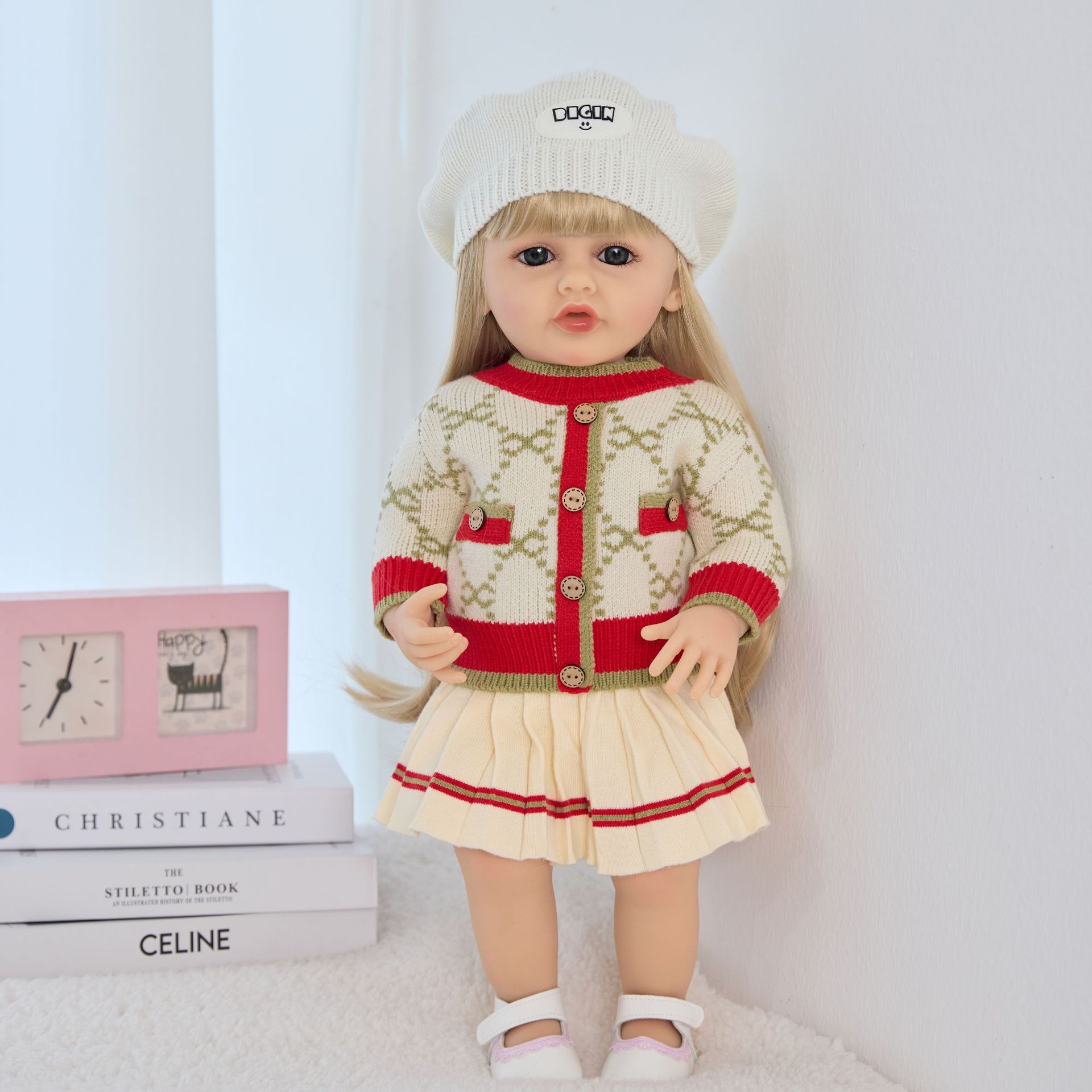 外贸新款55cm仿真重生娃娃阿拉伯语可动嘴对话软胶洋娃娃玩具