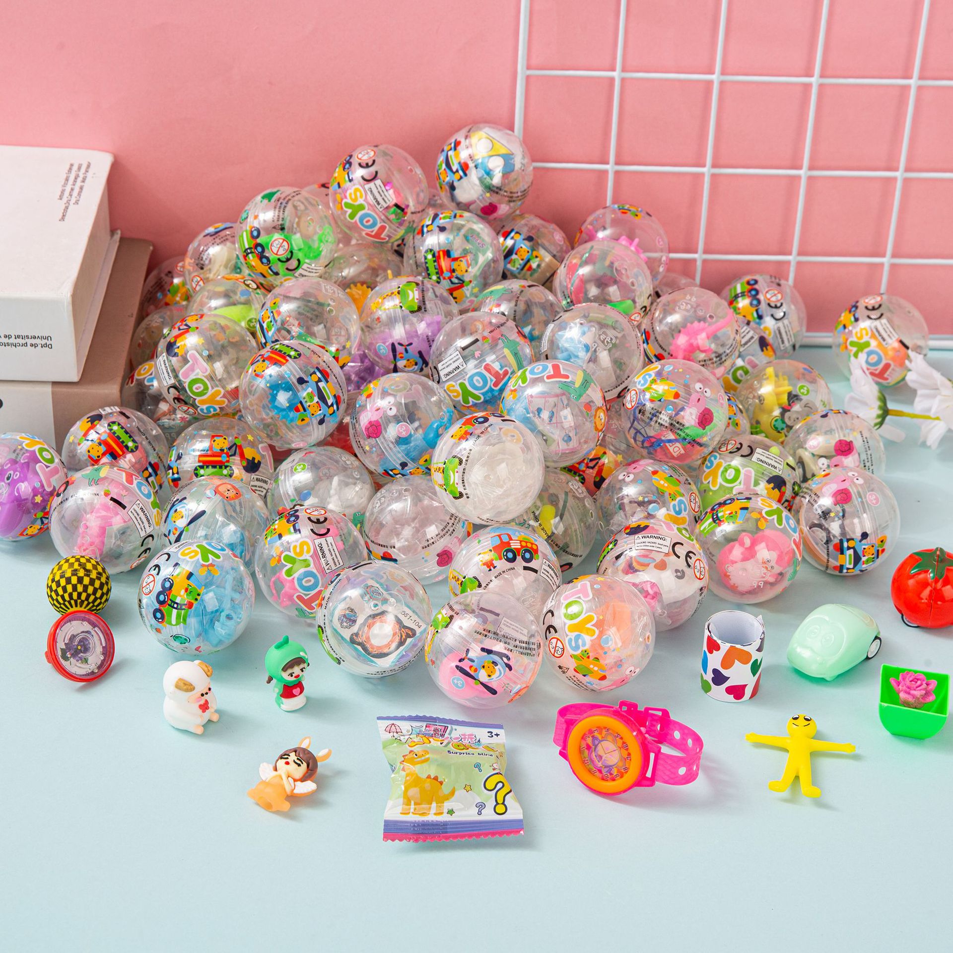 50毫米混装各式新款扭蛋盲盒萌趣可爱扭扭蛋儿童义乌玩具摆摊批发复活节彩蛋盲盒创意潮流玩具细节图