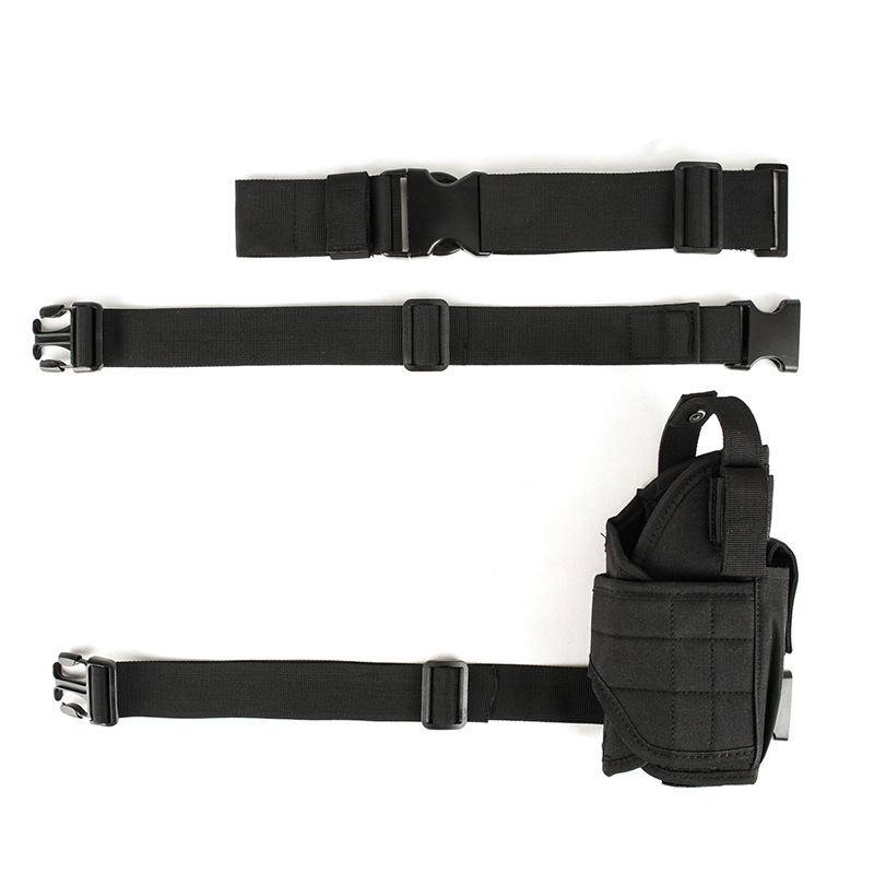 逸途 cs隐藏腰间军迷彩绑腿挂枪腿包龙卷风户外运动快拔战术枪套细节图