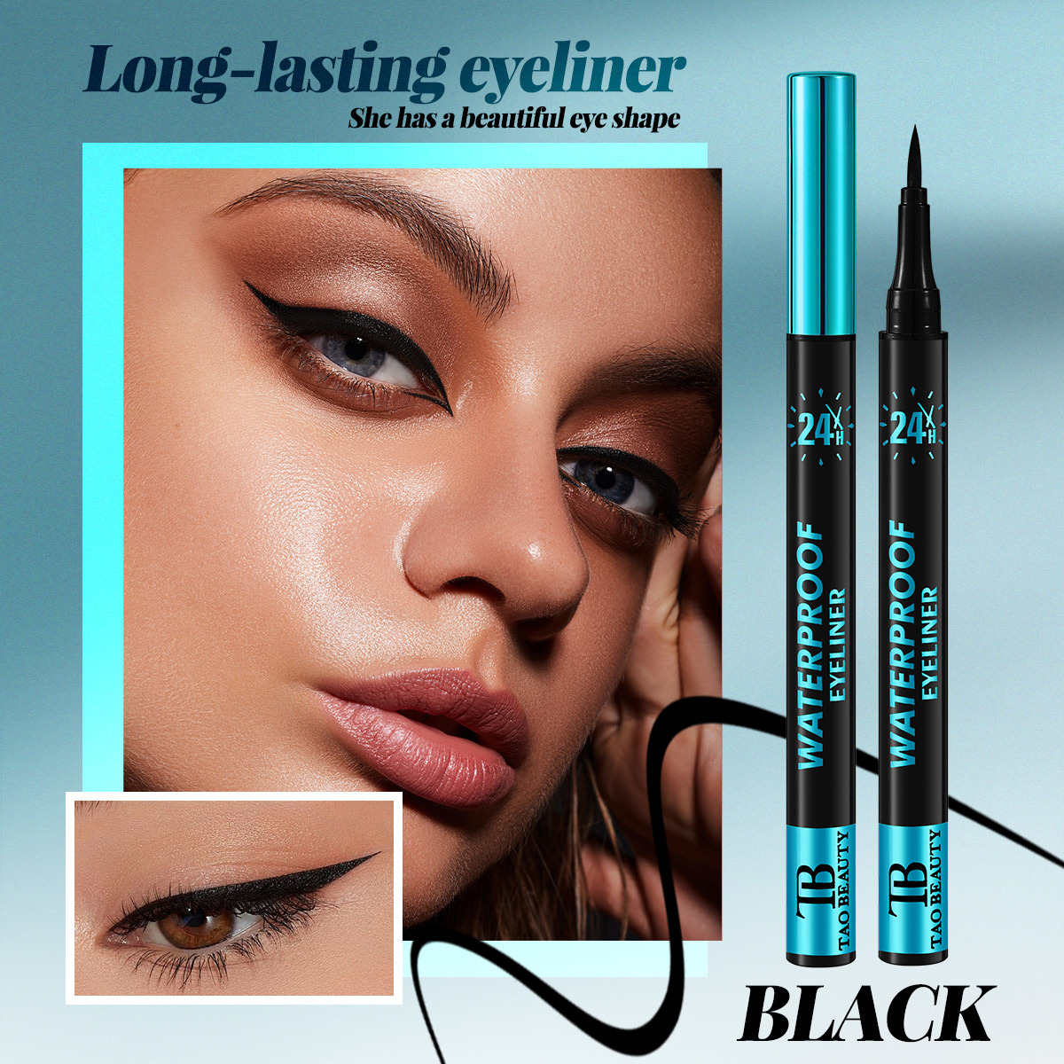 【 Cross-border Exclusive 】Tao Beauty Eyeliner Pencils: Long-lasting, Non-smudging, Waterproof and sweat-proof Eyeliner Pencils wholesale Application Scenario