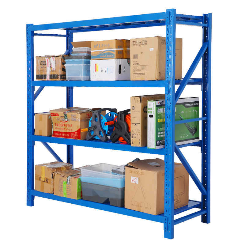 工厂仓储服装展示架批发家用置物架库房多层重型货物铁架仓库货架白底实物图