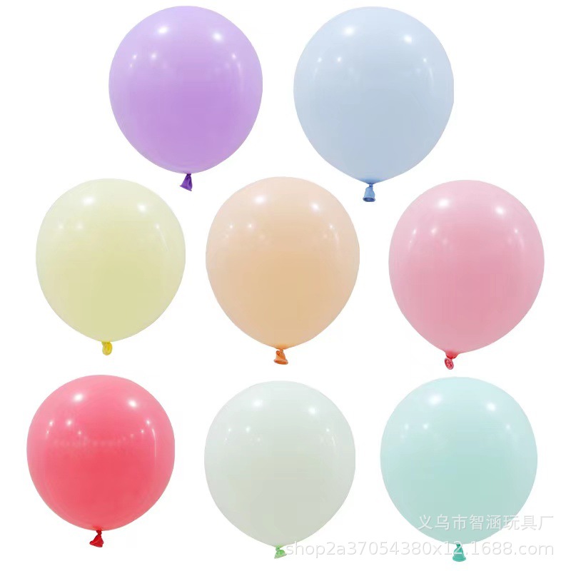 12-inch latex round balloons, 2.8-gram macaron thickened balloons, wedding, birthday, party and festival decoration balloons Specification image