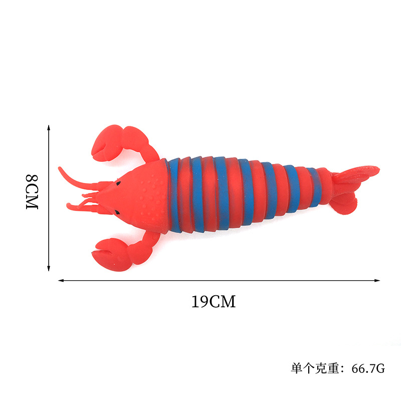 Australian lobster release cross-border new Marine animal TPR soft rubber pinching fun, stress-relieving science education release play Application Scenario