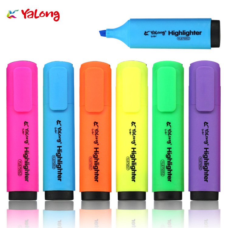 YALONG's best-selling multi-color art marker pens, square buckets, 12-color highlighters, and office and school supplies