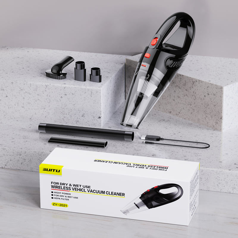 Car vacuum cleaner, suitable for both car and household use, high-power, handheld wireless charging in small cars, powerful and specially designed full figure