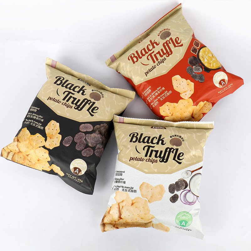 马来西亚黑松露薯片80g休闲零食膨化食品批发薯片