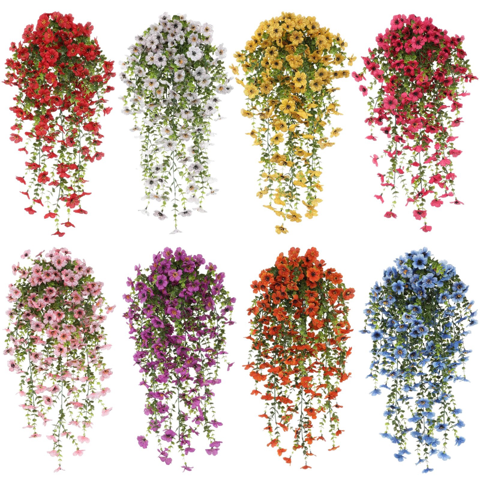 仿真花DIY发饰配件/假花/5朵塑膠花/仿真花/假花批发白底实物图