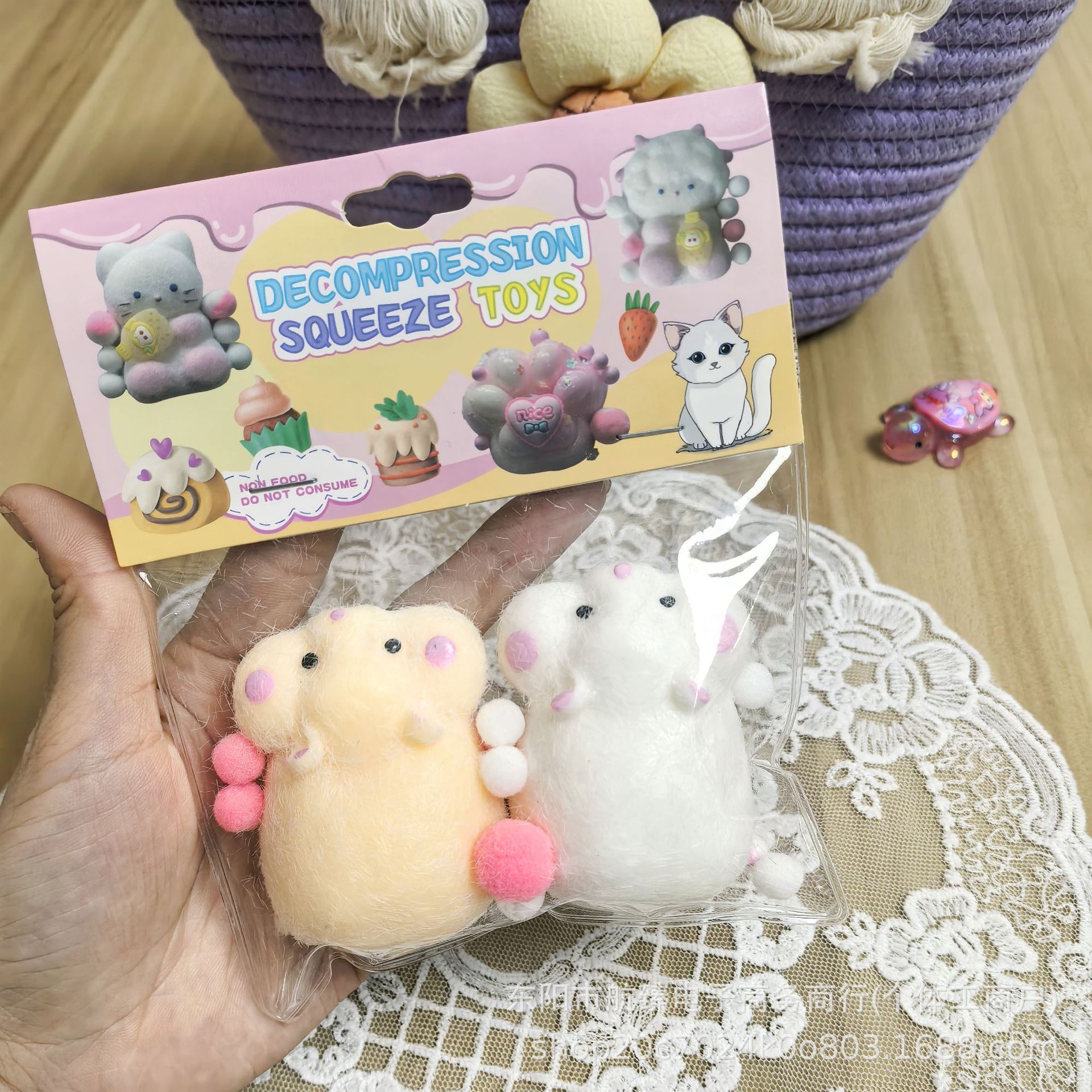 Hamster Pinching Fun Cat Paw stress-relieving toy Mud imitation Silicone Ball Pinching Fun Squeezing Toy Transparent Pinching Fun details Picture